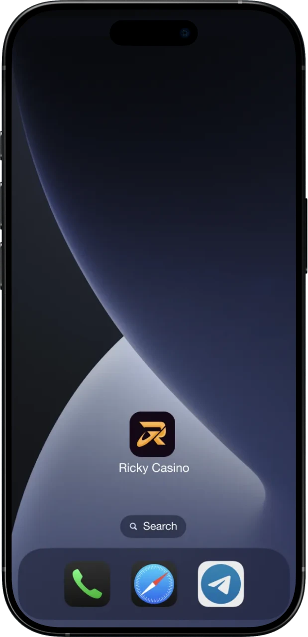 Enter the Ricky Casino shortcut, sign in and search the lobby for Chicken Road.