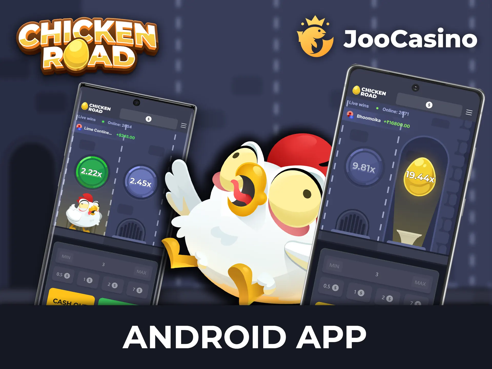 Follow this step-by-step guide to install the Joo Casino app for Android and play Chicken Road.