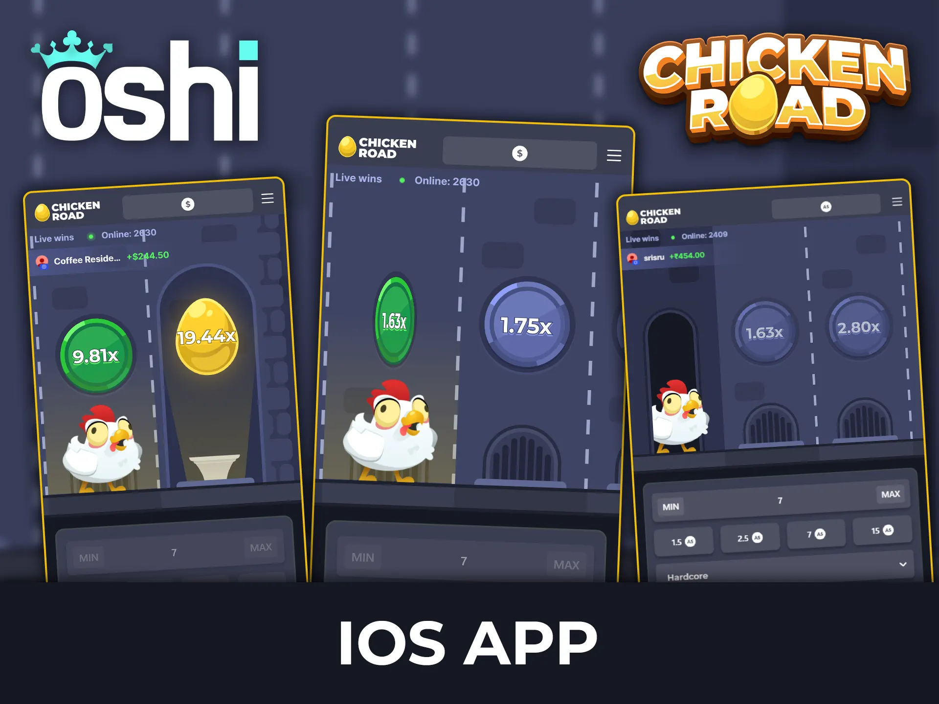 Download the Oshi Casino app for iOS to enjoy a smooth gaming experience on Chicken Road.