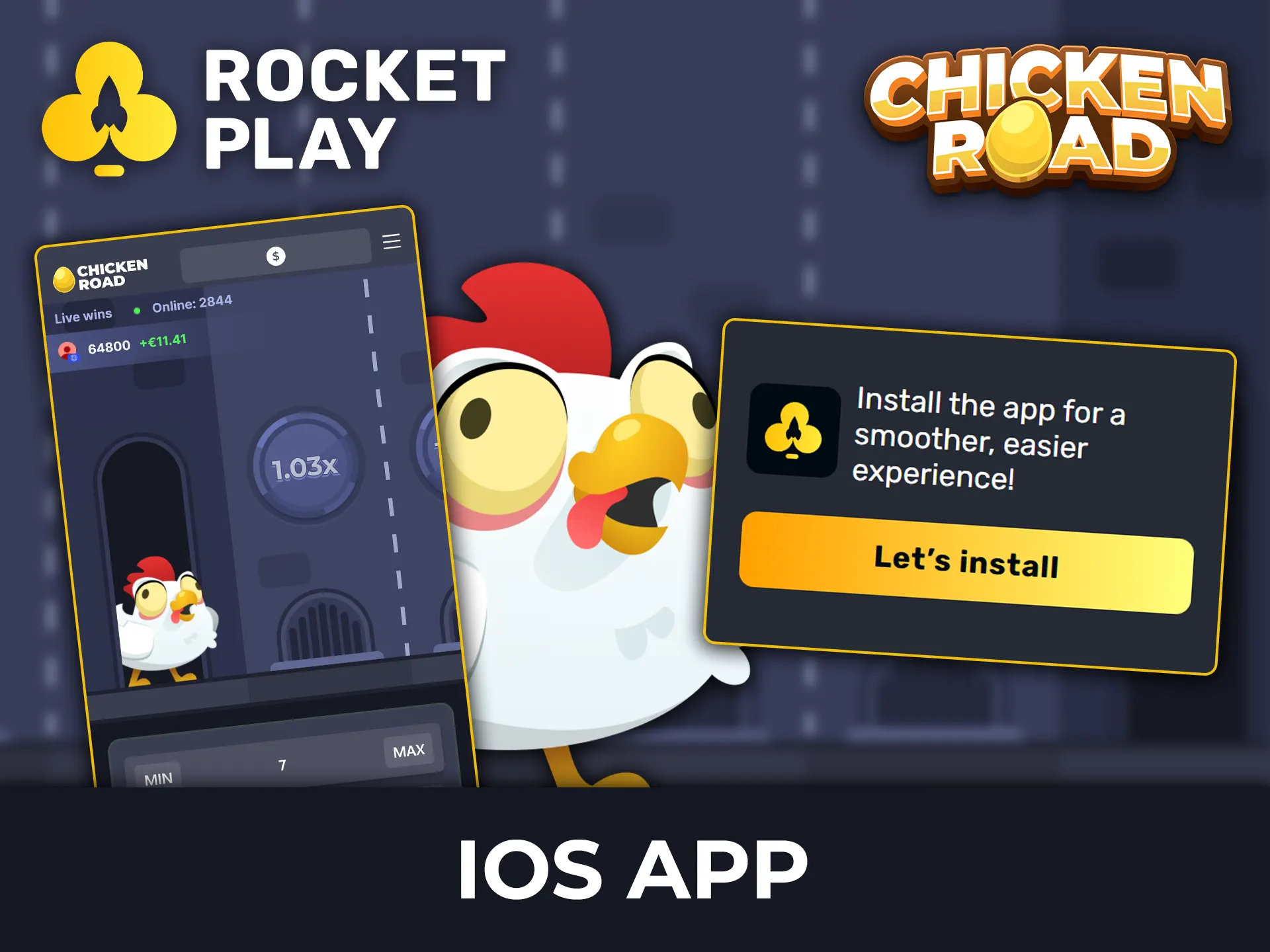 Find out how to download the Rocket Play app on iOS to get instant access to Chicken Road.
