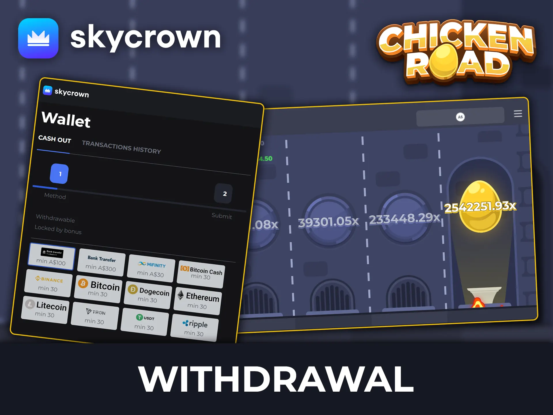Find out how to quickly withdraw your winnings from SkyCrown Chicken Road.